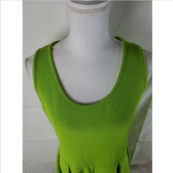 NWT White Mark Sz XL Tank Dress Green A Line Mini - Picture 2 of 6